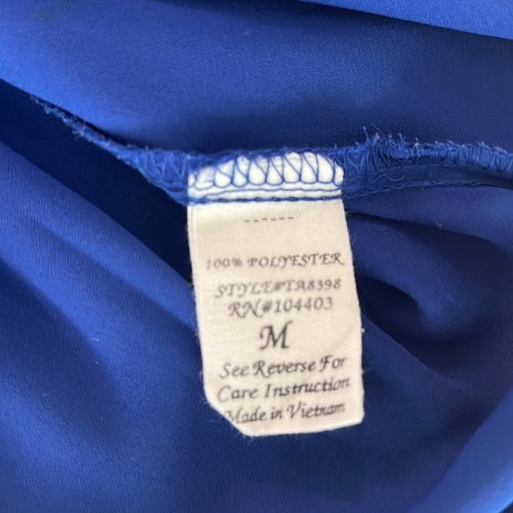 Bright Blue Blouse - Picture 5 of 7